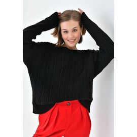 Светр жіночий 8166 black р.42-46 "Karon" недорого оптом від прямого постачальника