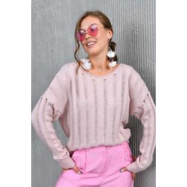 Светр жіночий 8169 pink р.one size "Karon" недорого оптом від прямого постачальника