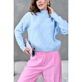 Светр жіночий 8441 l.blue р.42-46 "Karon" недорого оптом від прямого постачальника