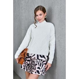 Светр жіночий 8441 white р.42-46 "Karon" недорого оптом від прямого постачальника