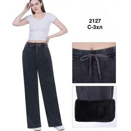 Штани жіночі утеплені 2127 grey р.S-3XL "WELL" недорого оптом від прямого постачальника