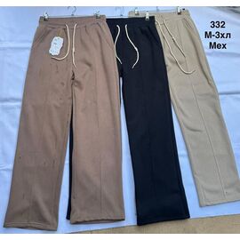 Штани спортивні жіночі теплі 332 beige р.M-3XL "WELL" недорого оптом від прямого постачальника