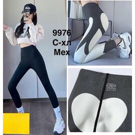 Лосини жіночі теплі 9976 black р.S-2XL "WELL" недорого оптом від прямого постачальника