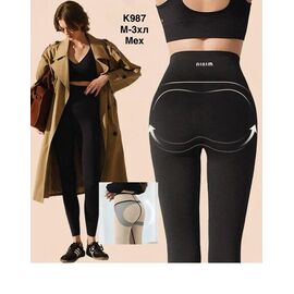 Лосини жіночі теплі K987 black р.M-3XL "WELL" недорого оптом від прямого постачальника