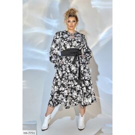 Жіноча сукня софт р.50-52;54-56;58-60;62-64 (4кол.) "LETTI" купити недорого від прямого постачальника