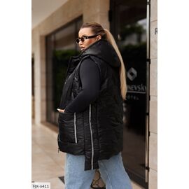 Фотография Жилетка женская БАТАЛ р.50-52;54-56;58-60;62-64;66-68;70 (2цв) "LETTI" купить недорого от прямого поставщика