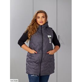 Фотография Жилетка женская БАТАЛ р.50-52;54-56;58-60;62-64;66-68 (5цв) "LETTI" купить недорого от прямого поставщика