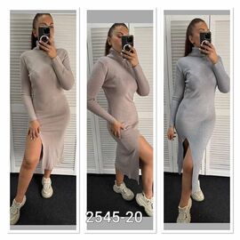 Плаття жіноче 2545-20 l.beige р.one size "LOOK" недорого оптом від прямого постачальника