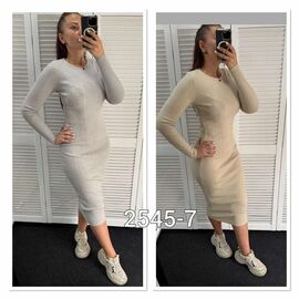 Плаття жіноче 2545-7 beige р.one size "LOOK" недорого оптом від прямого постачальника