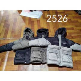 Фотография Курка детская зимняя на мальчика 2526 d.grey р.6-11 "WHITE" недорого оптом от прямого поставщика