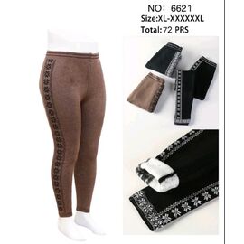 Лосини жіночі теплі 6621 mix р.XL-6XL "WHITE" недорого оптом від прямого постачальника