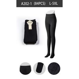 Колготи жіночі теплі A202-1 black р.42-48 "WHITE" недорого оптом від прямого постачальника
