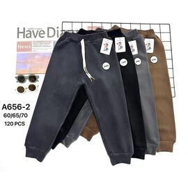 Штани дитячі спортивні зимові на хлопчика A656-2 mix р.3-8 "WHITE" недорого оптом від прямого постачальника