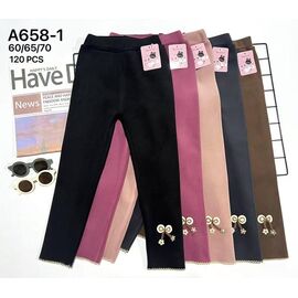 Лосини дитячі теплі на дівчинку A658-1 mix р.3-8 "WHITE" недорого оптом від прямого постачальника