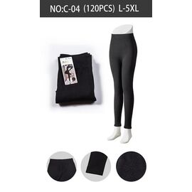 Лосини жіночі теплі C04 black р.48-54 "WHITE" недорого оптом від прямого постачальника