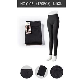 Лосини жіночі теплі C05 black р.48-54 "WHITE" недорого оптом від прямого постачальника