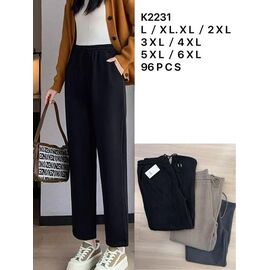 Штани жіночі утеплені K2231 mix р.L-6XL "WHITE" недорого оптом від прямого постачальника