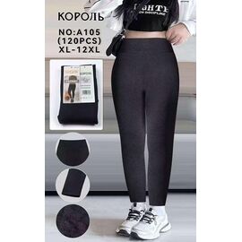 Лосини жіночі теплі S105 black р.60-66 "WHITE" недорого оптом від прямого постачальника