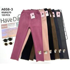 Лосини дитячі теплі на дівчинку S658-3 mix р.3-8 "WHITE" недорого оптом від прямого постачальника