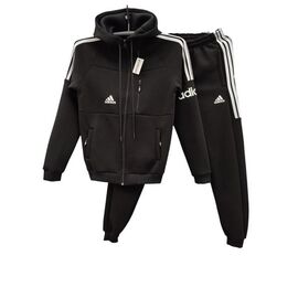 Костюм дитячий спортивний теплий на хлопчика SV1129 black р.7-12 "WHITE" недорого оптом від прямого постачальника