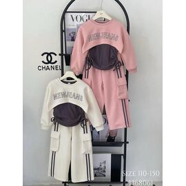 Костюм дитячий спортивний на дівчинку 1368061 white р.4-8 "Фунтик" недорого оптом від прямого постачальника