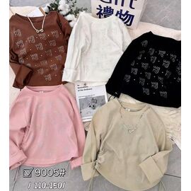 Фотография Свитер детский на девочку 9005 milk р.4-8 "Фунтик" недорого оптом от прямого поставщика