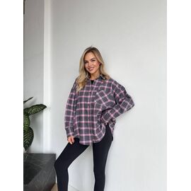 Сорочка жіноча 1662 pink р.42-52 "BONJOUR" недорого оптом від прямого постачальника