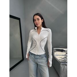 Кофта жіноча 1694 white р.42-46 "BONJOUR" недорого оптом від прямого постачальника