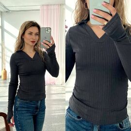 Светр жіночий 5143 d.grey р.42-48 "BONJOUR" недорого оптом від прямого постачальника