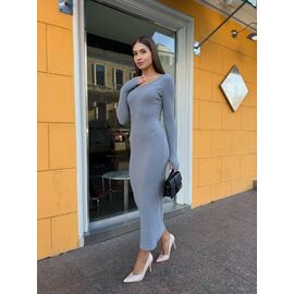 Плаття жіноче 7042 grey р.42-48 "BONJOUR" недорого оптом від прямого постачальника