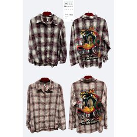 Сорочка жіноча 705-3 wine р.XL-5XL "BASE" недорого оптом від прямого постачальника