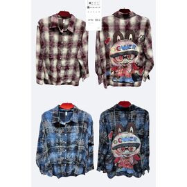 Сорочка жіноча 735-1 pink р.XL-5XL "BASE" недорого оптом від прямого постачальника