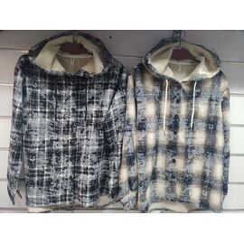 Сорочка тепла жіноча 8193 beige-navy р.M-2XL "BASE" недорого оптом від прямого постачальника