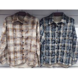 Сорочка тепла жіноча 892 beige-brown р.M-2XL "BASE" недорого оптом від прямого постачальника