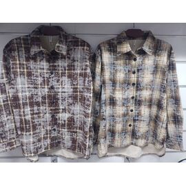 Сорочка тепла жіноча 892 beige-grey р.M-2XL "BASE" недорого оптом від прямого постачальника