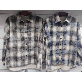 Сорочка тепла жіноча 892 beige-navy р.M-2XL "BASE" недорого оптом від прямого постачальника