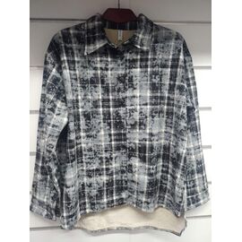 Сорочка тепла жіноча 892 grey-black р.M-2XL "BASE" недорого оптом від прямого постачальника