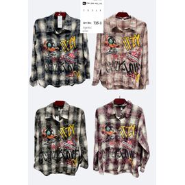 Сорочка жіноча ZY735-1 peach р.XL-5XL "BASE" недорого оптом від прямого постачальника