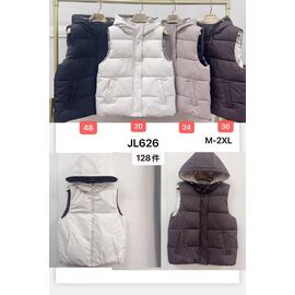 Жилетка жіноча JL626 d.beige р.M-2XL "Dorimodes" недорого оптом від прямого постачальника