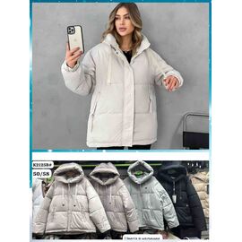 Куртка жіноча демісезонна K2125 d.beige р.50-58 "Dorimodes" недорого оптом від прямого постачальника
