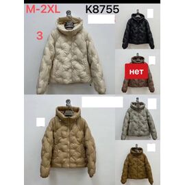 Куртка жіноча зимова K8755 l.beige р.M-2XL "Dorimodes" недорого оптом від прямого постачальника