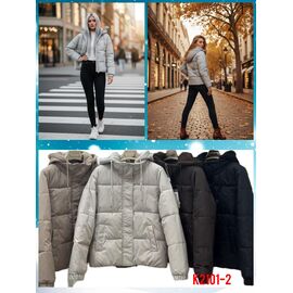 Куртка жіноча зимова KX2101-2 l.grey р.M-2XL "Dorimodes" недорого оптом від прямого постачальника