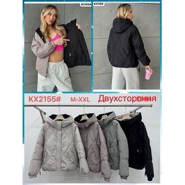 Куртка жіноча зимова KX2155 d.grey р.42-48 "Dorimodes" недорого оптом від прямого постачальника