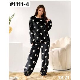Костюм жіночий теплий 1111-4 black р.44-58 "HOME STYLE" недорого оптом від прямого постачальника