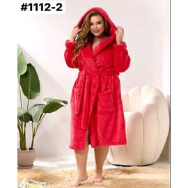 Халат жіночий теплий 1112-2 red р.46-58 "HOME STYLE" недорого оптом від прямого постачальника