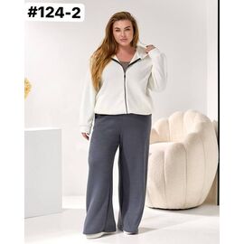 Жіночі штани 124-2 grey р.52-62 "HOME STYLE" недорого оптом від прямого постачальника