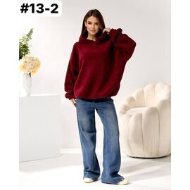 Худі жіноче 13-2 wine р.48-56 "HOME STYLE" недорого оптом від прямого постачальника