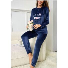 Костюм жіночий теплий RL916 navy р.50-58 "HOME STYLE" недорого оптом від прямого постачальника