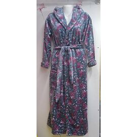 Халат жіночий теплий RL939 grey р.XL-3XL "HOME STYLE" недорого оптом від прямого постачальника