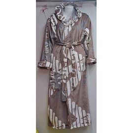 Халат жіночий теплий RL941 beige р.XL-3XL "HOME STYLE" недорого оптом від прямого постачальника